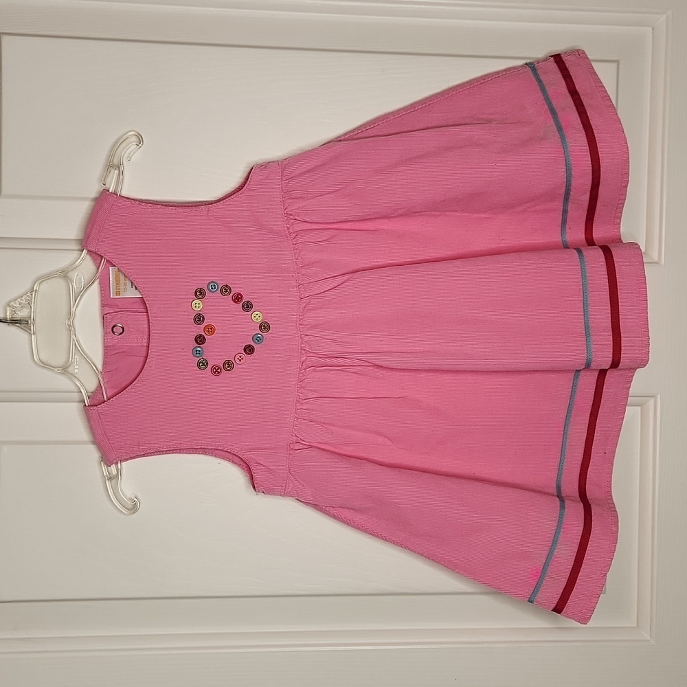 Gymboree Pink Dress with Heart Embroidery